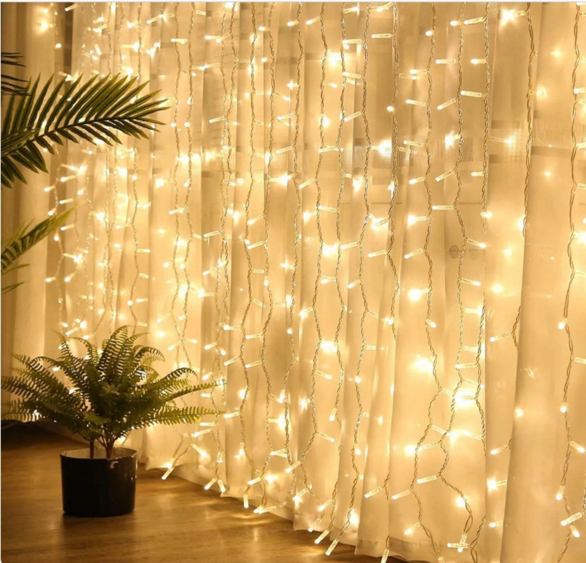 Outdoor Lighting Low Voltage - 6Mx3M 600LED Outdoor Low Voltage Curtain