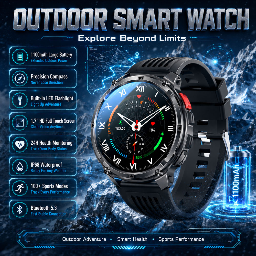 Outdoor Lighting Ip Rating - 2026 New YAOCX AMOLED Smartwatch Men