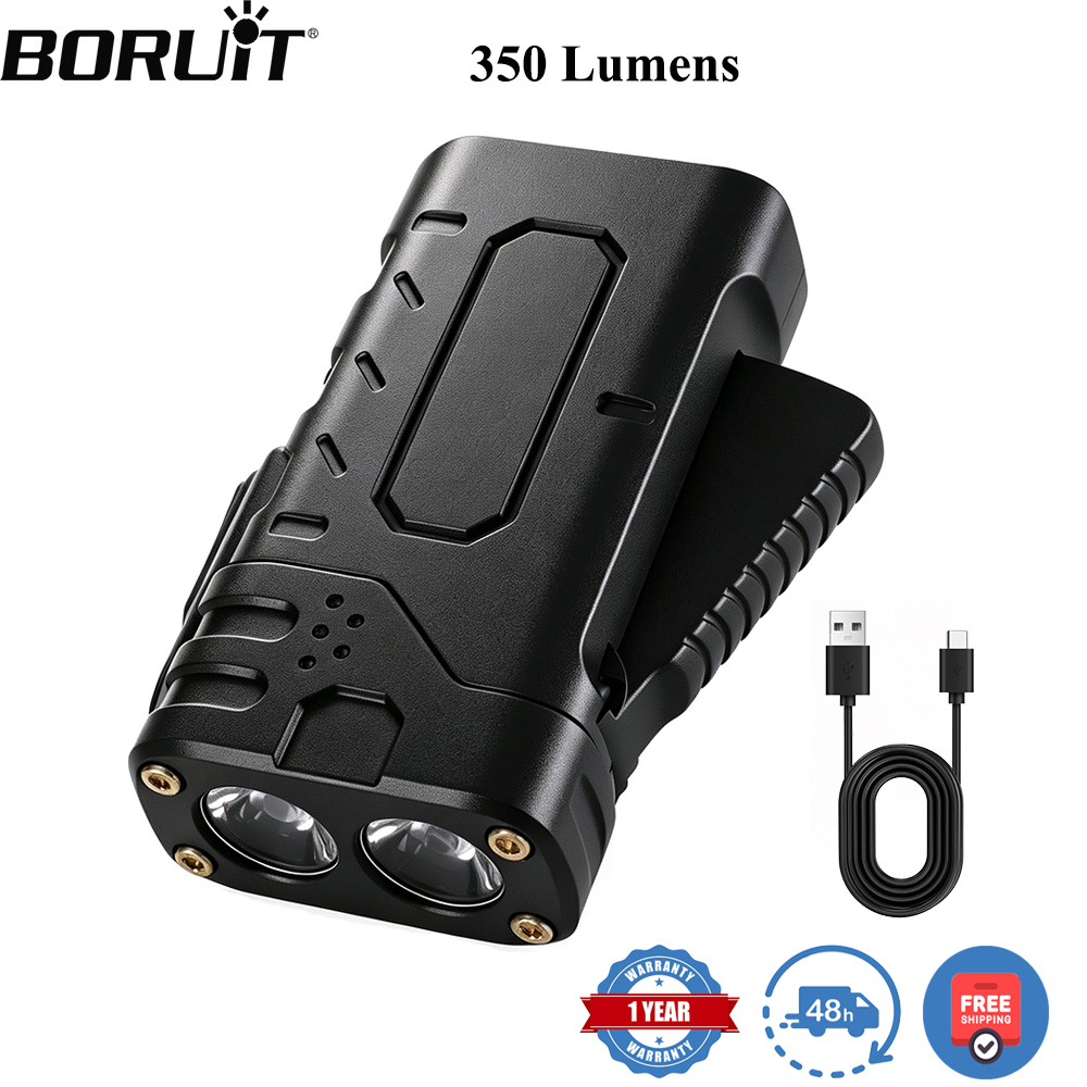 Outdoor Lighting Ideas - BORUIiT Hand Crank EDC LED Flashlight