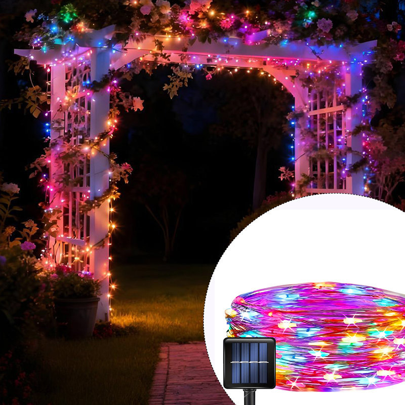 Outdoor Lighting Sconce - Solar Garden LED Fairy Lights Outdoor