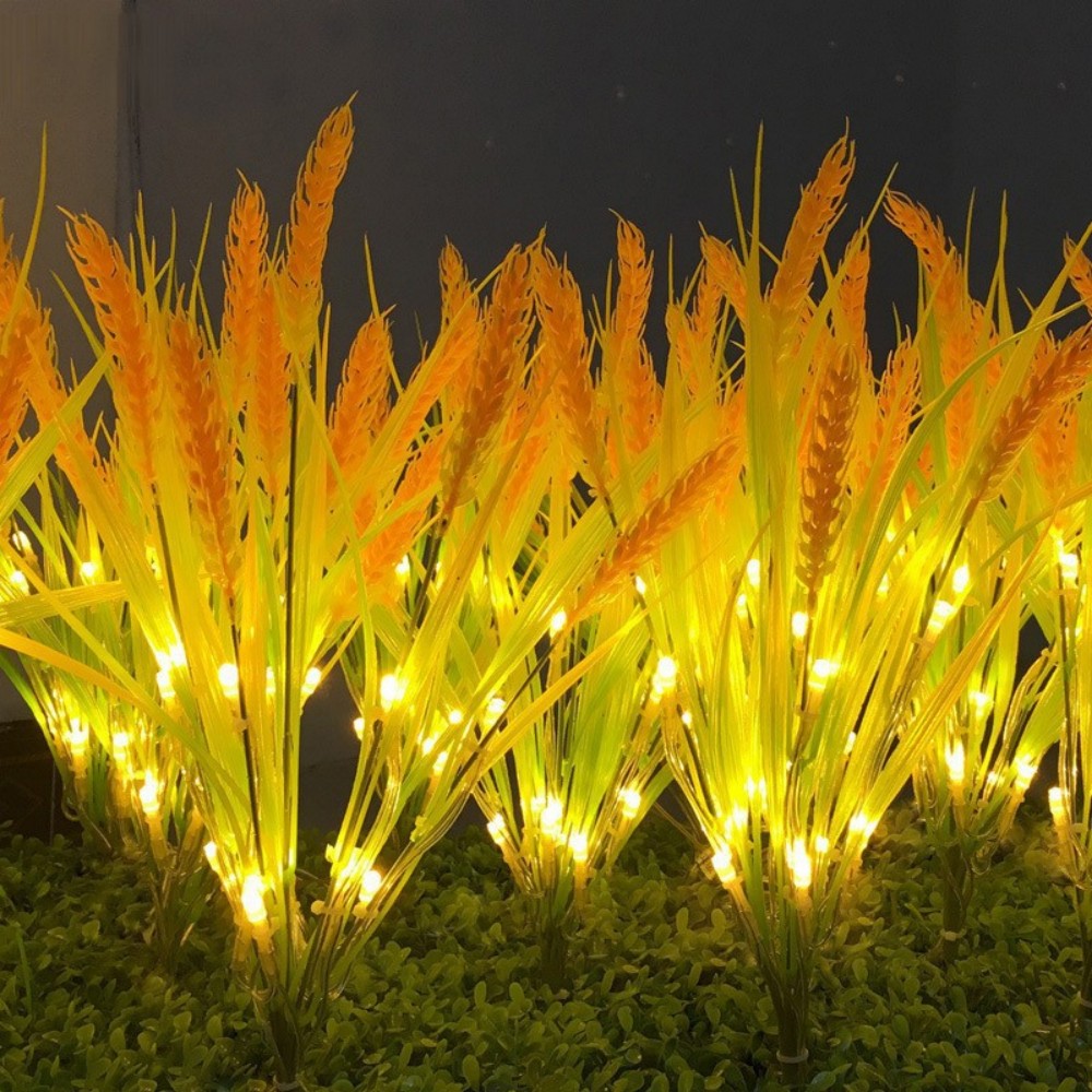 Outdoor Lighting Ideas For Party - 1PC 7Head Solar Powered Wheat Ear