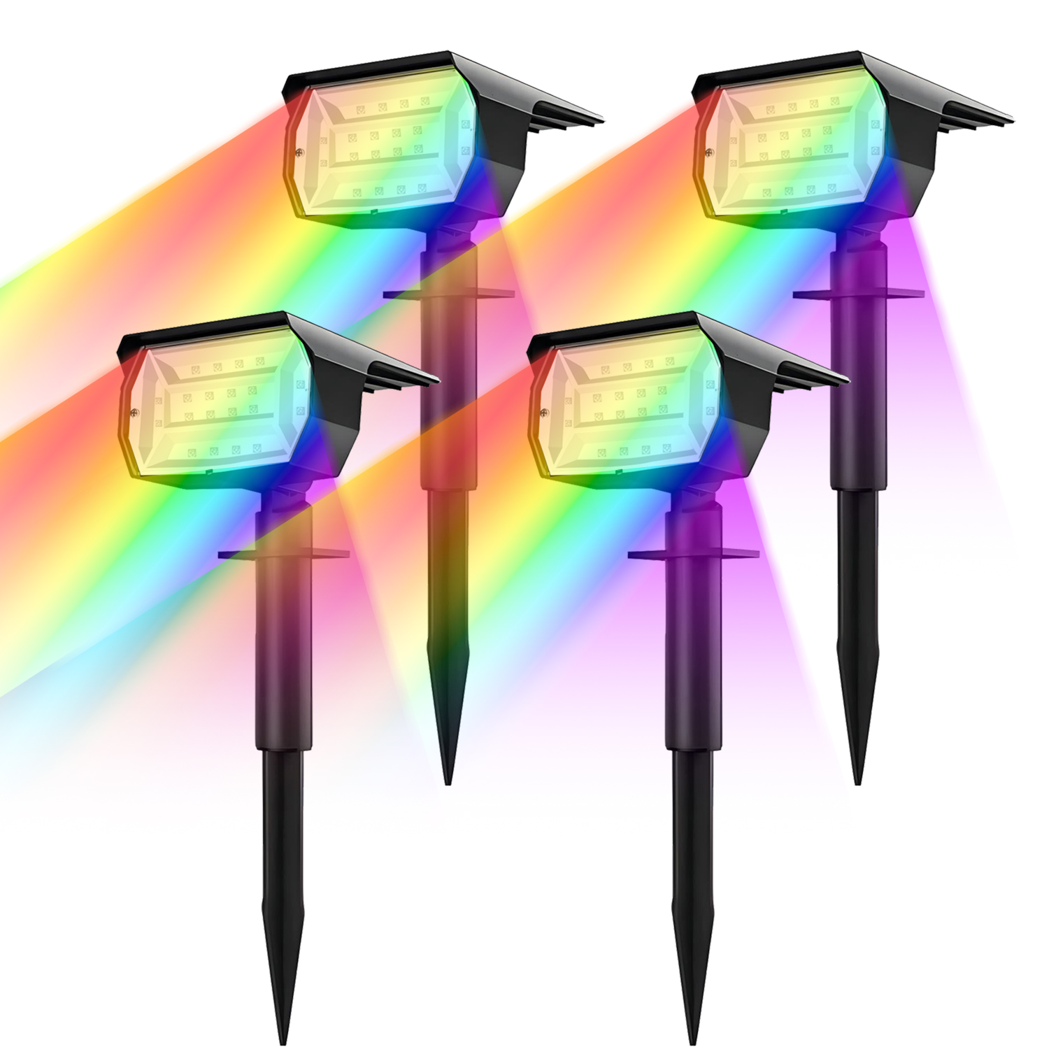 Outdoor Lighting Sconce - 20LEDs RGB Solar Light Outdoors Landscape