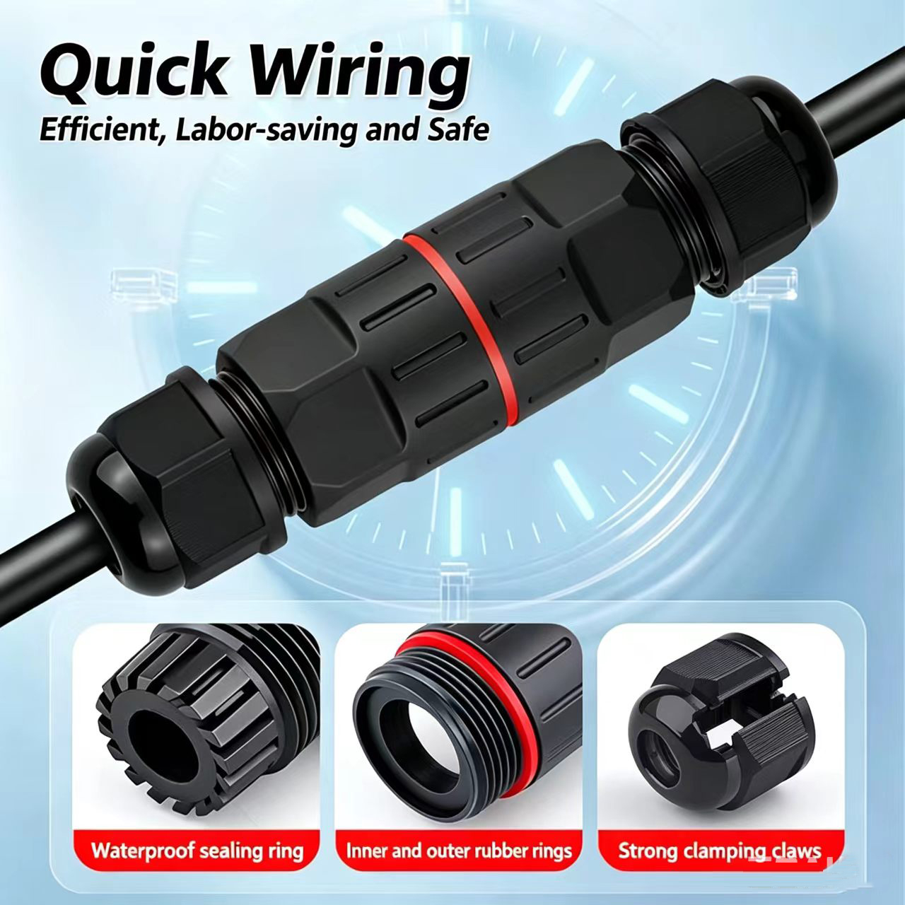 1Pc 2 Pin 3 Pin Wire Connector - Outdoor Lighting Low Voltage recension och pris