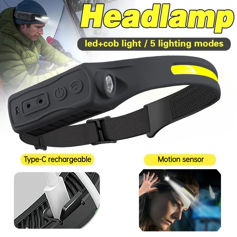 Powerful COB LED Sensor Headla - Outdoor Lighting With Sensor recension och pris