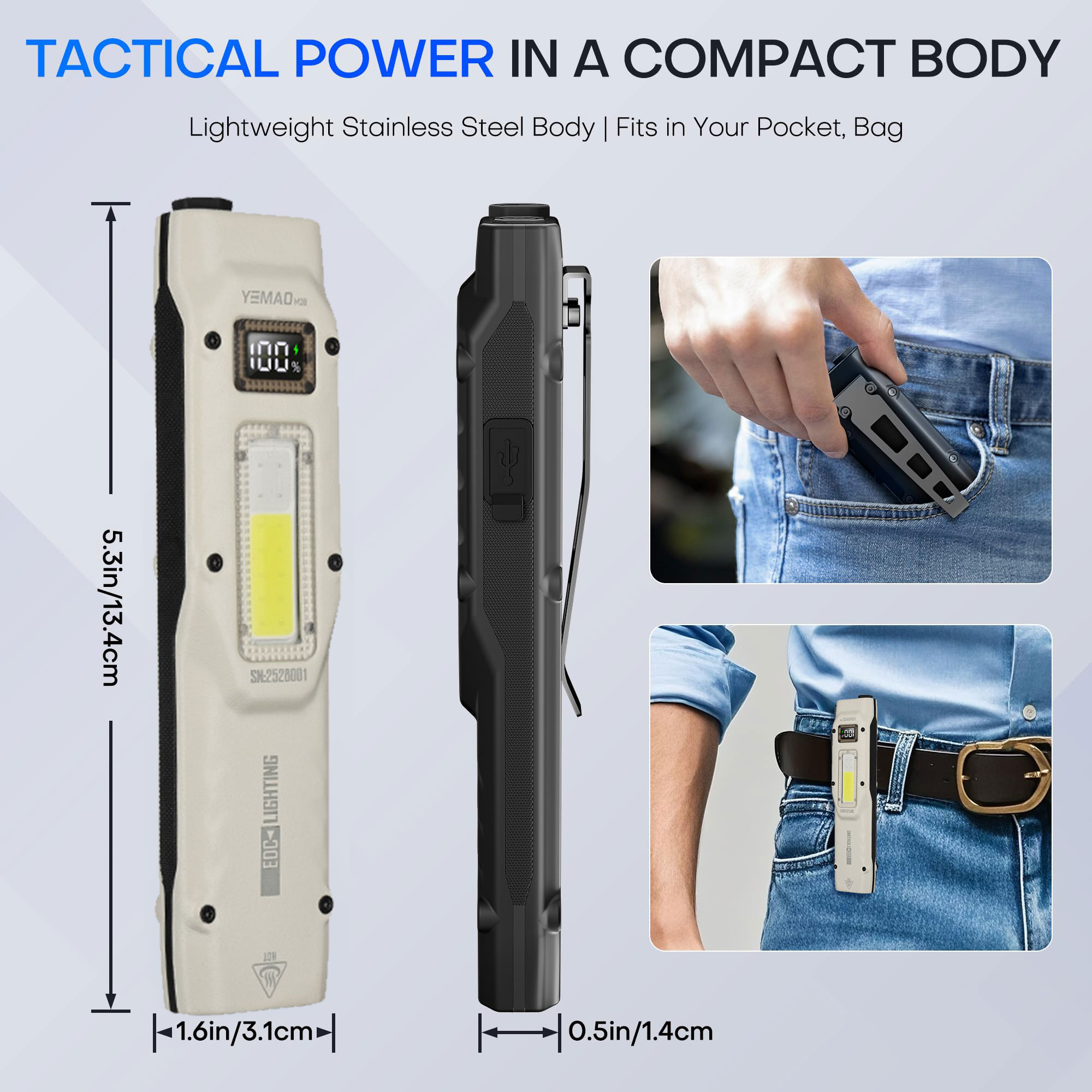 Portable 880LM YEMAO M28 Ultra - Lighting Fixture Outdoor recension och pris