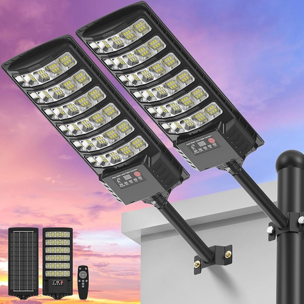 Solar Street Light with Pole M - Dusk To Dawn Bulb recension och pris