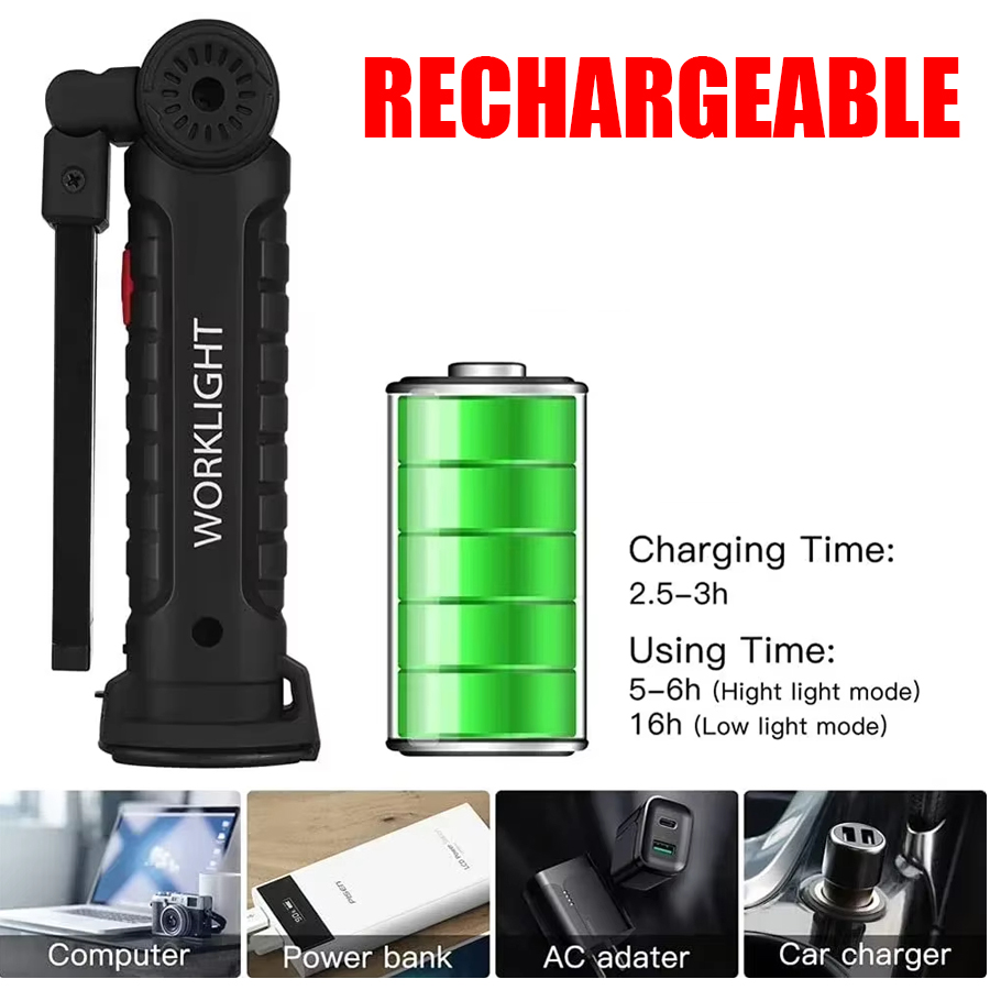 Portable LED Flashlight with M - Outdoor Lighting Repair recension och pris