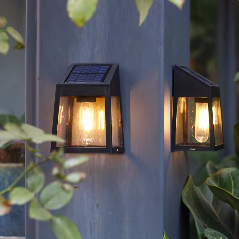 Solar Wall Light Outdoor Water - Outdoor Lighting Sconce recension och pris