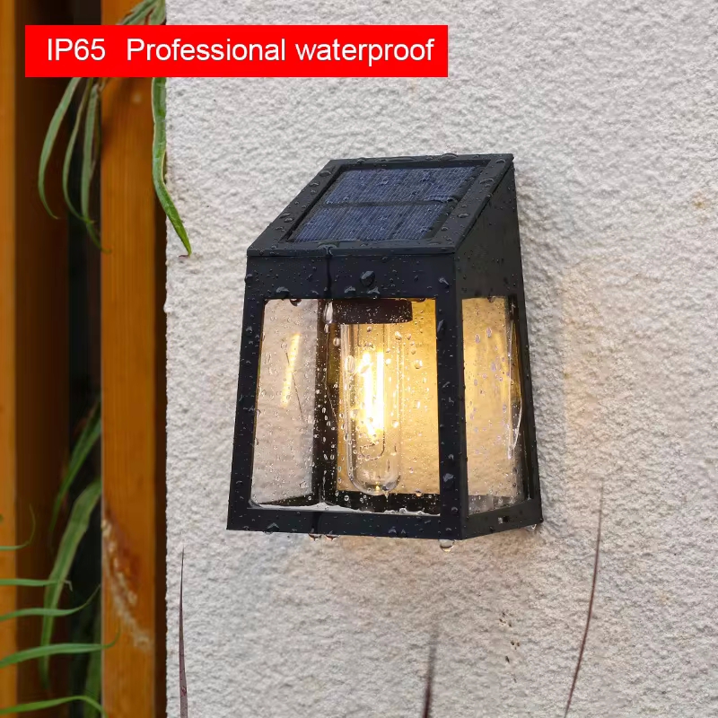 Solar Wall Light Outdoor Water - Outdoor Lighting Sconce recension och pris