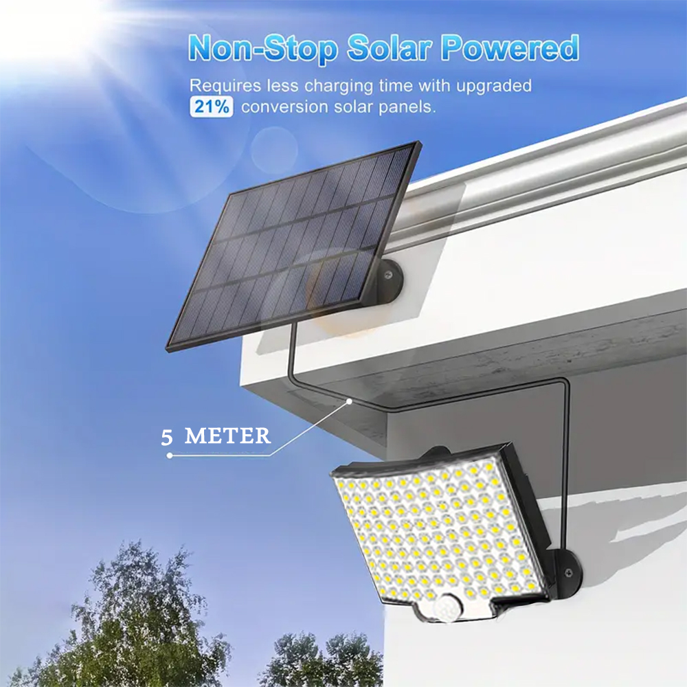 106 LED 3000LM Solar Powered M - Dusk To Dawn Bulb recension och pris
