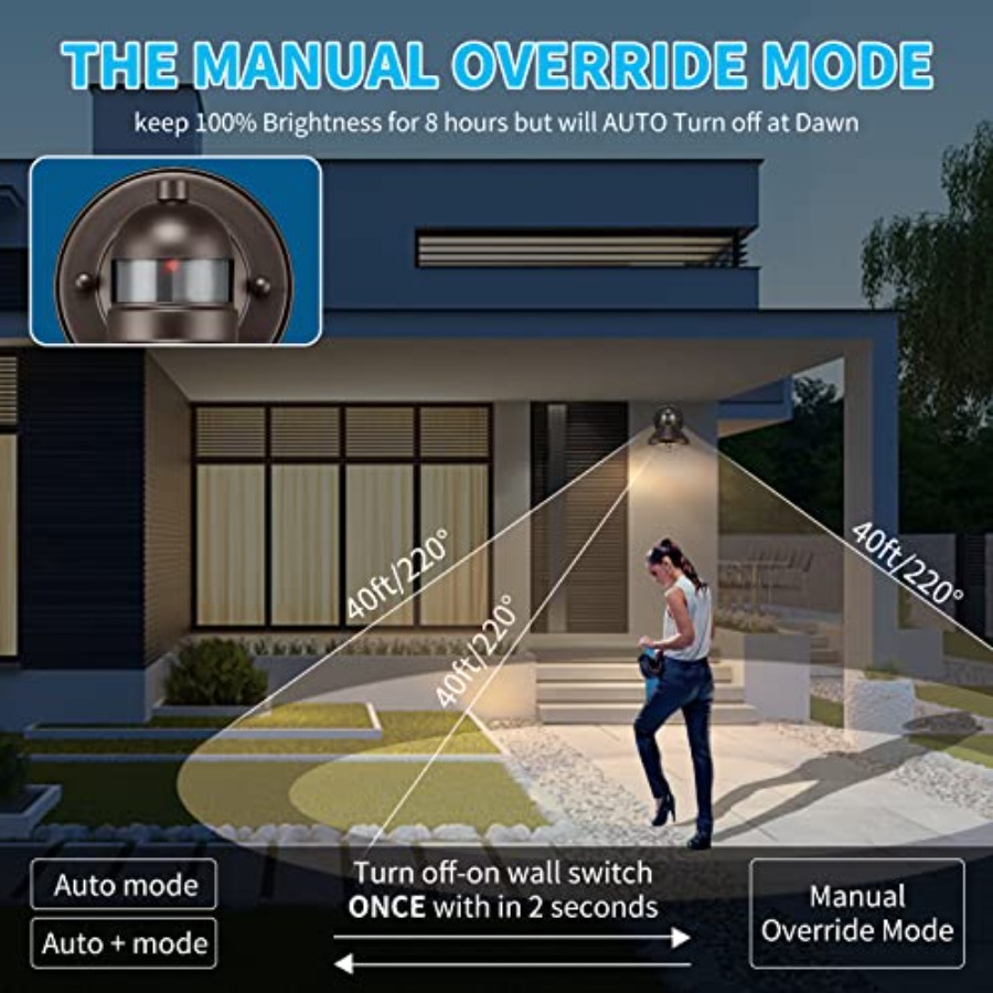 2 Pack Motion Sensor Outdoor L - Outdoor Lighting With Sensor recension och pris
