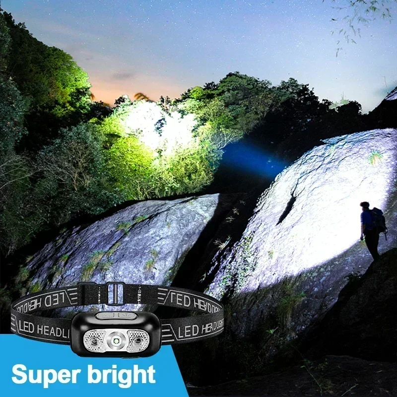 Strong Light Headlamp Portable - Outdoor Lighting With Sensor recension och pris