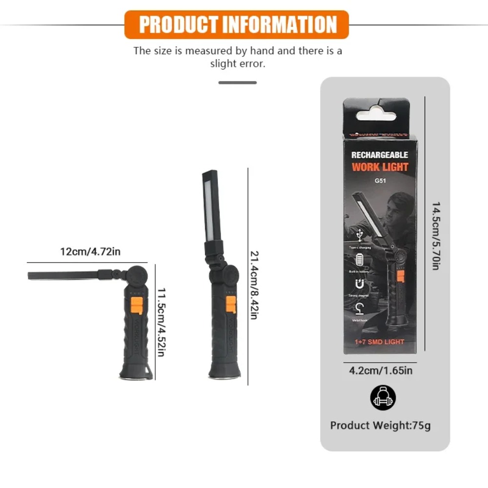 Portable COB LED Flashlight US - Outdoor Lighting Ideas recension och pris
