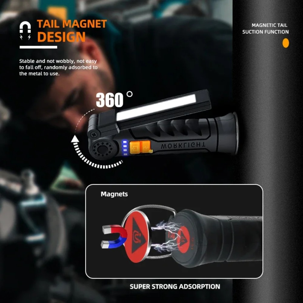 Portable COB LED Flashlight US - Outdoor Lighting Ideas recension och pris