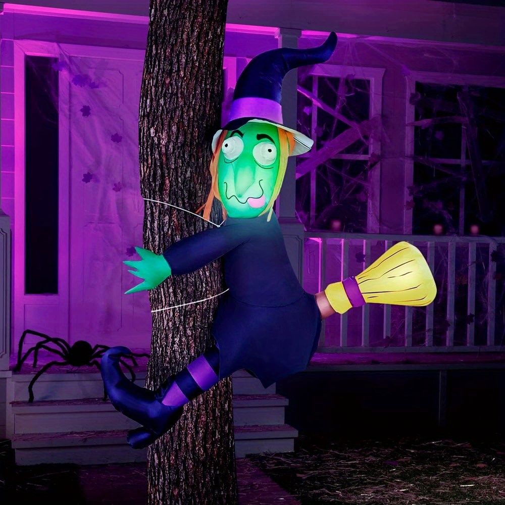 4FT Halloween Inflatable Witch - Outdoor Lighting Ideas For Party recension och pris