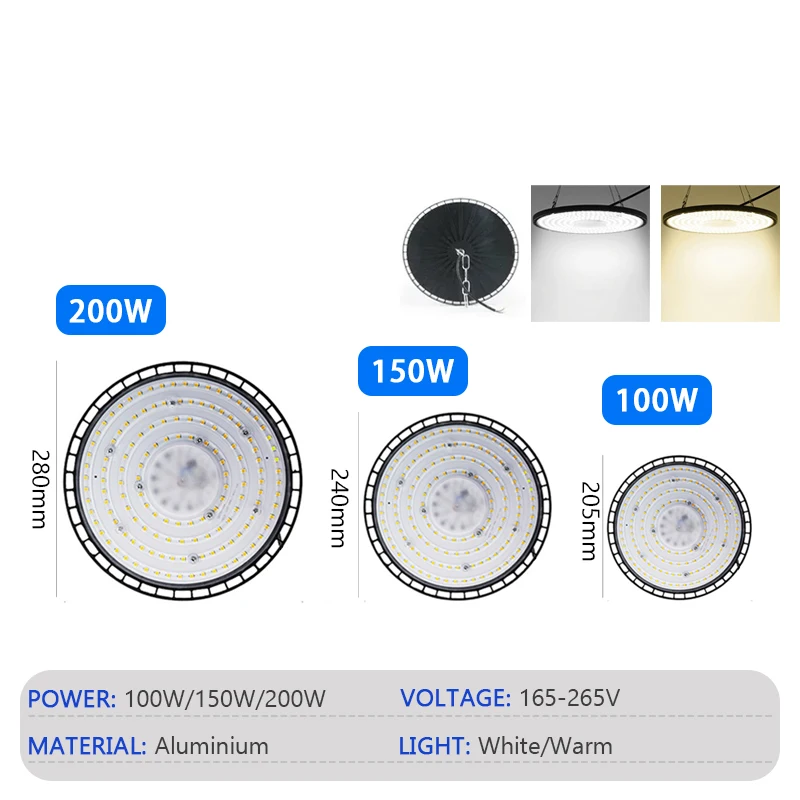 UFO LED 220V High Bay Light 10 - Outdoor Lighting Warehouse recension och pris
