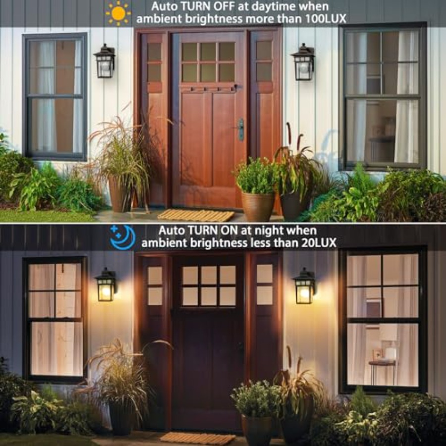 Outdoor Light with GFCI Outlet - Outdoor Lighting Sconce recension och pris