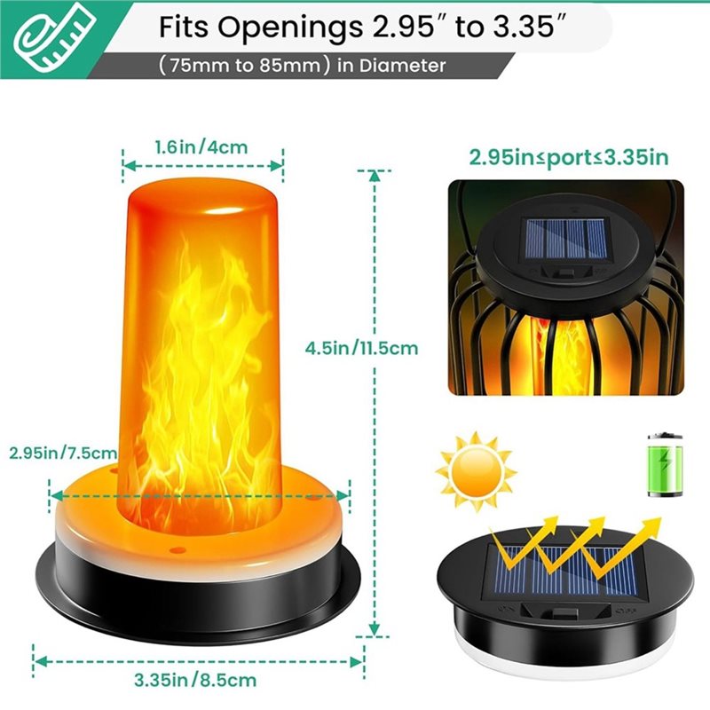 ABKW-Top-Waterproof For Solar  - Outdoor Lighting Replacement Parts recension och pris