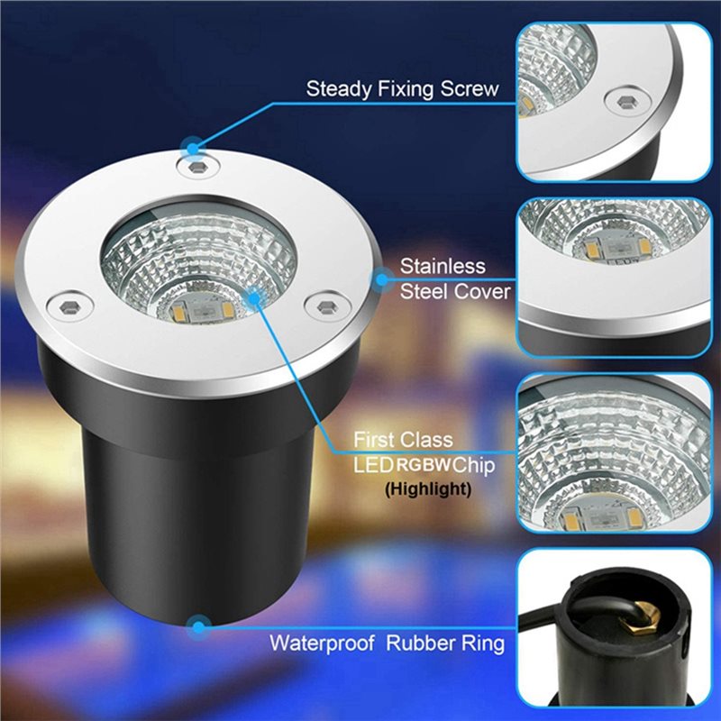 A01F-Outdoor 12V RGBW In Groun - Outdoor Lighting Low Voltage recension och pris