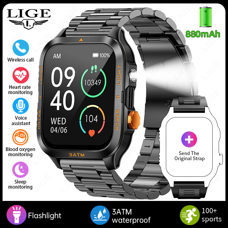 LIGE Outdoor Smartwatch Men GP - Outdoor Lighting Ip Rating recension och pris