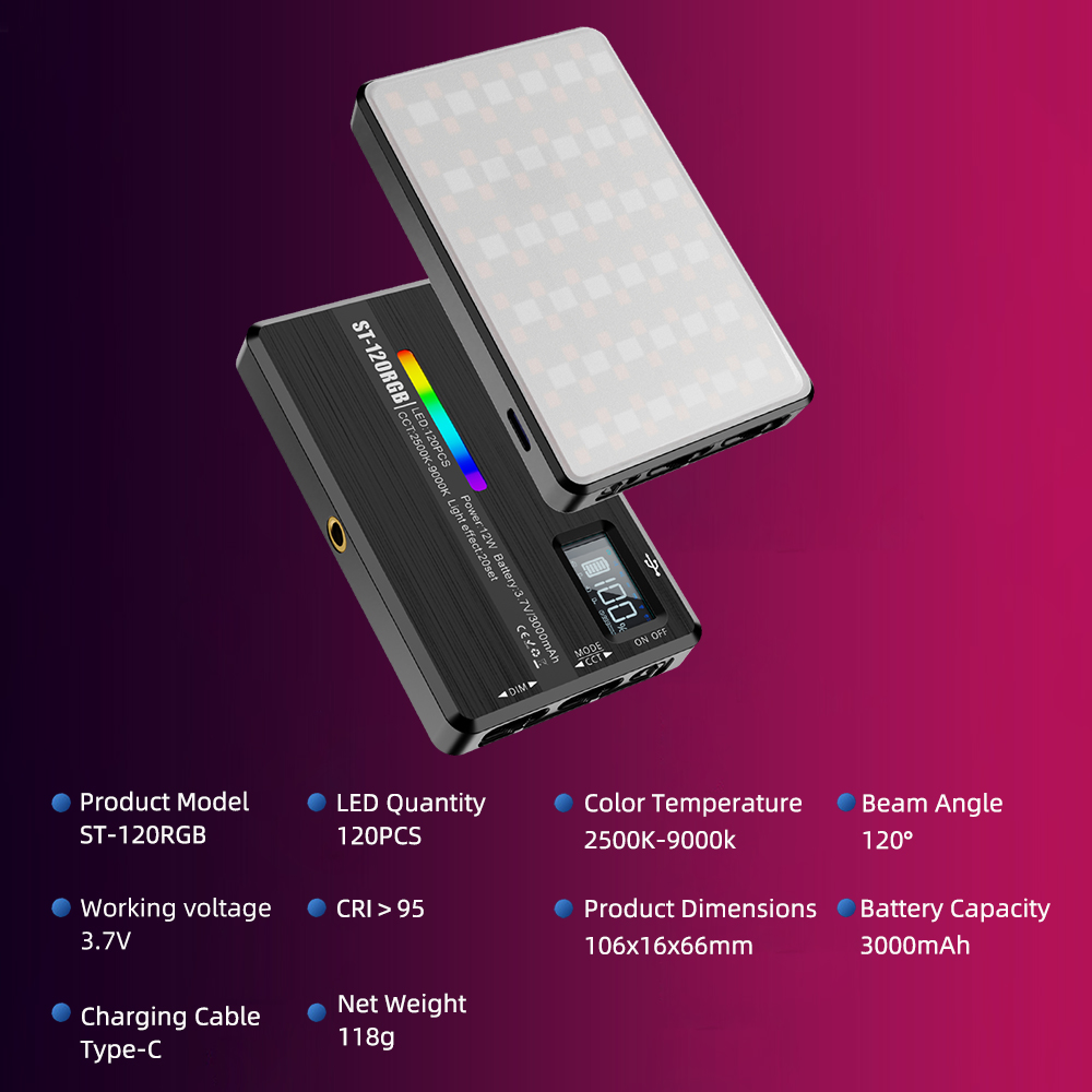 ST-120 RGB Full-Color Photogra - Outdoor Lighting Kit Photography recension och pris
