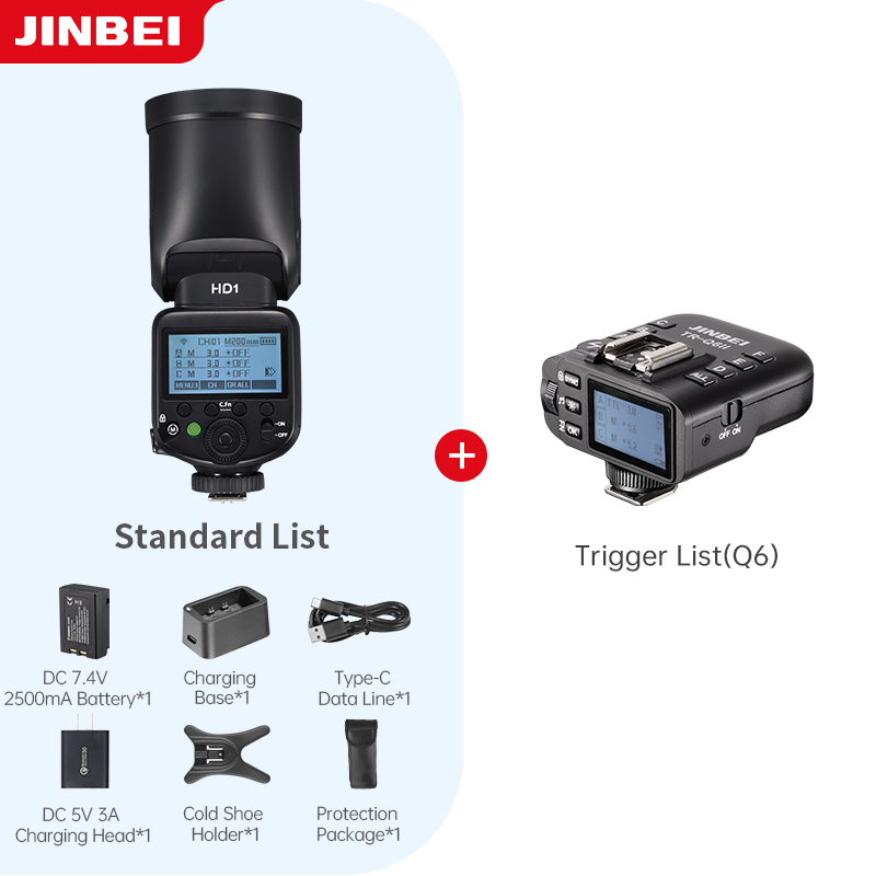 JINBEI HD-1 Camera Flash Light - Outdoor Lighting Kit Photography recension och pris