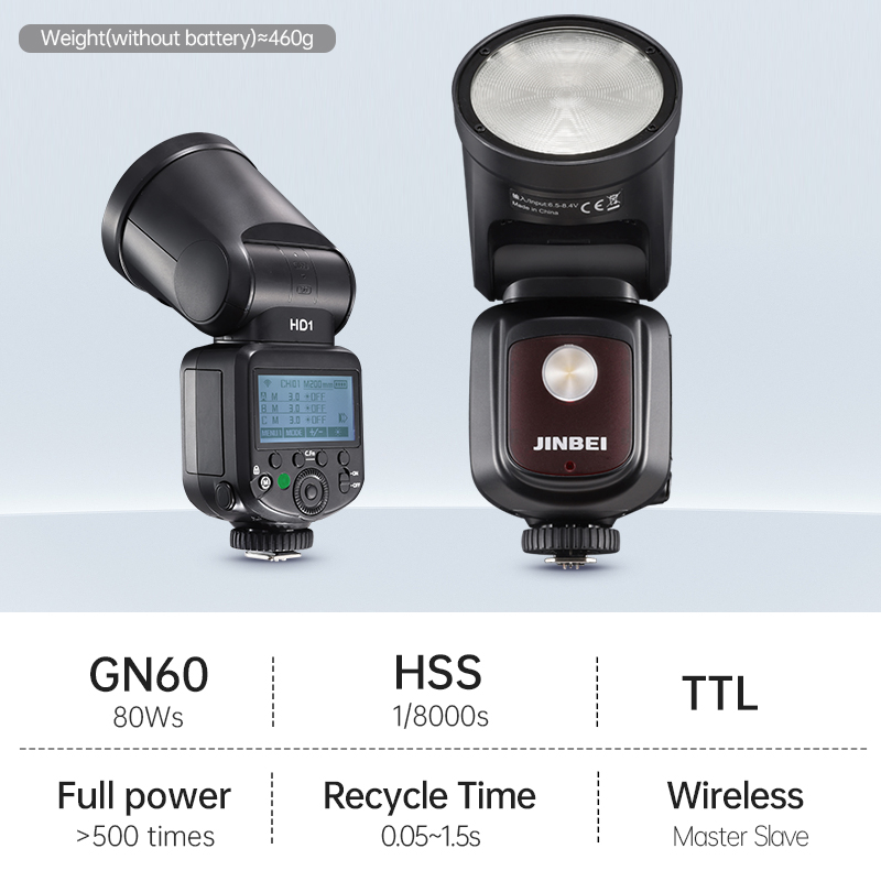 JINBEI HD-1 Camera Flash Light - Outdoor Lighting Kit Photography recension och pris