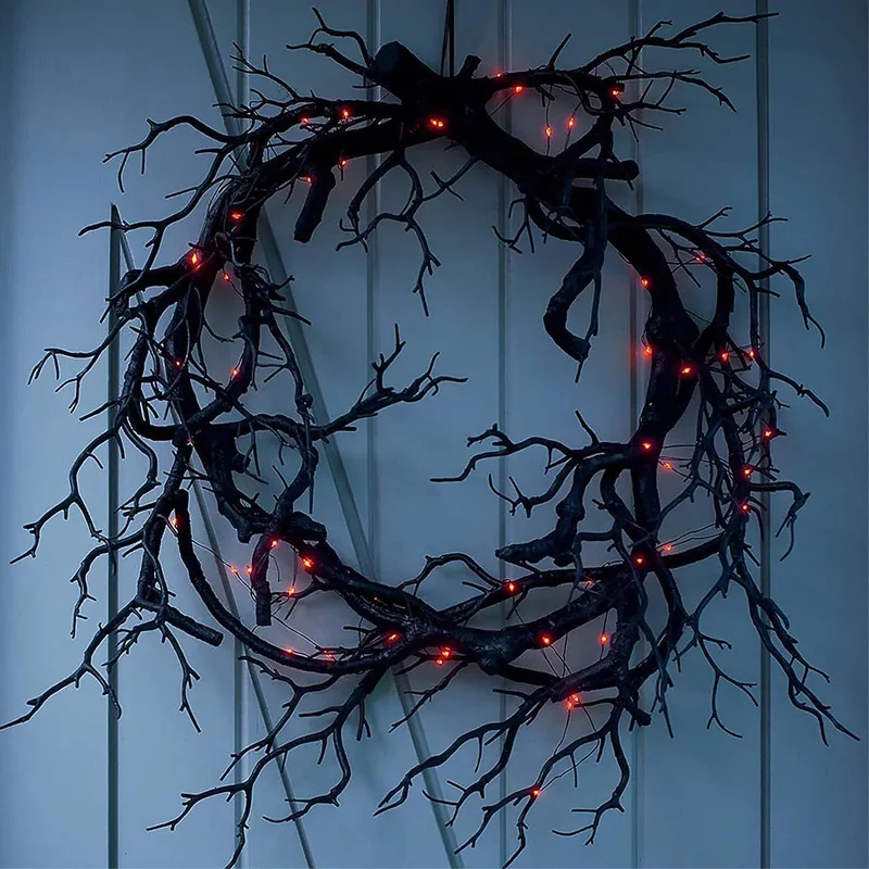 Halloween Decoration Wreath De - Outdoor Lighting Ideas For Party recension och pris