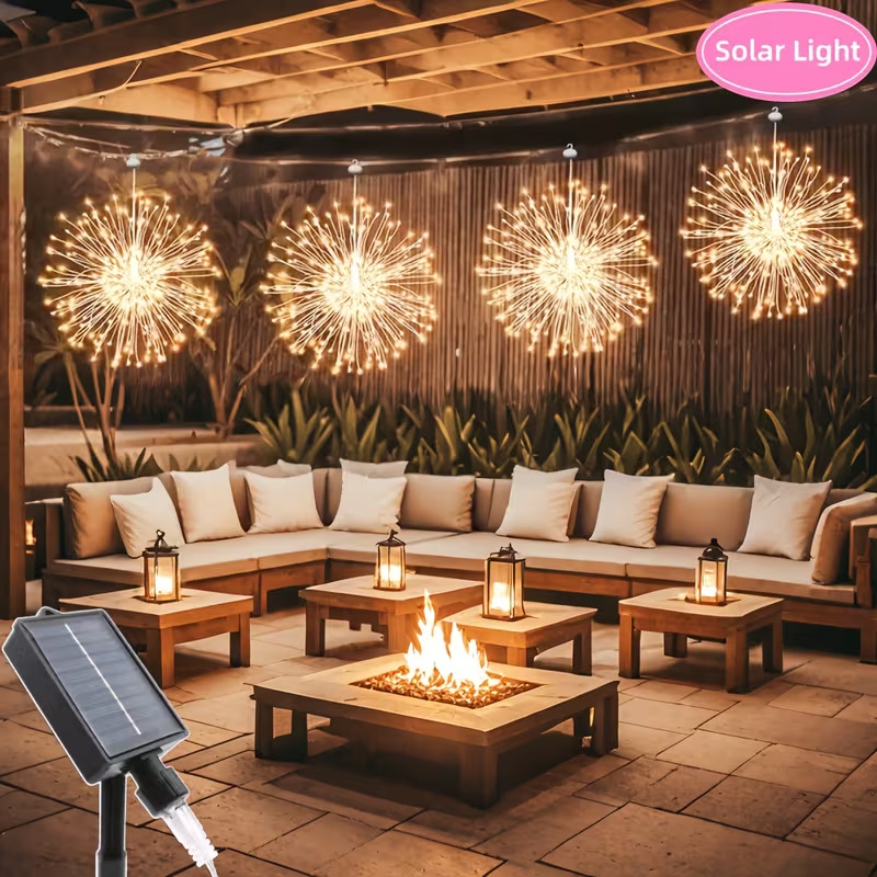 LED Solar Hanging Firework Lig - Outdoor Lighting For Your Yard recension och pris