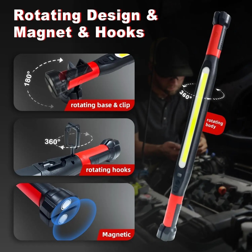 Super Bright Magnetic COB Work - Outdoor Lighting Repair recension och pris