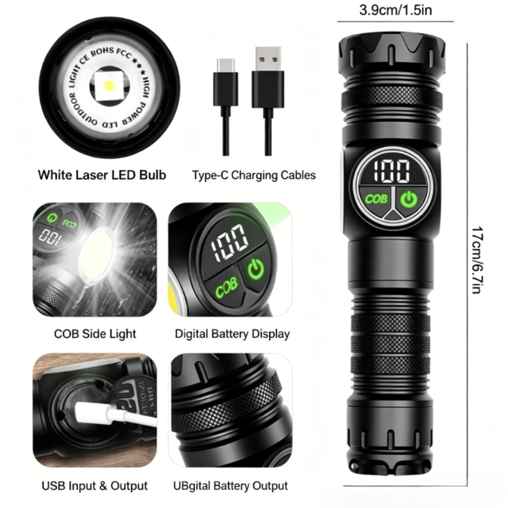 White Light LED Flashlight Typ - Outdoor Lighting Repair recension och pris