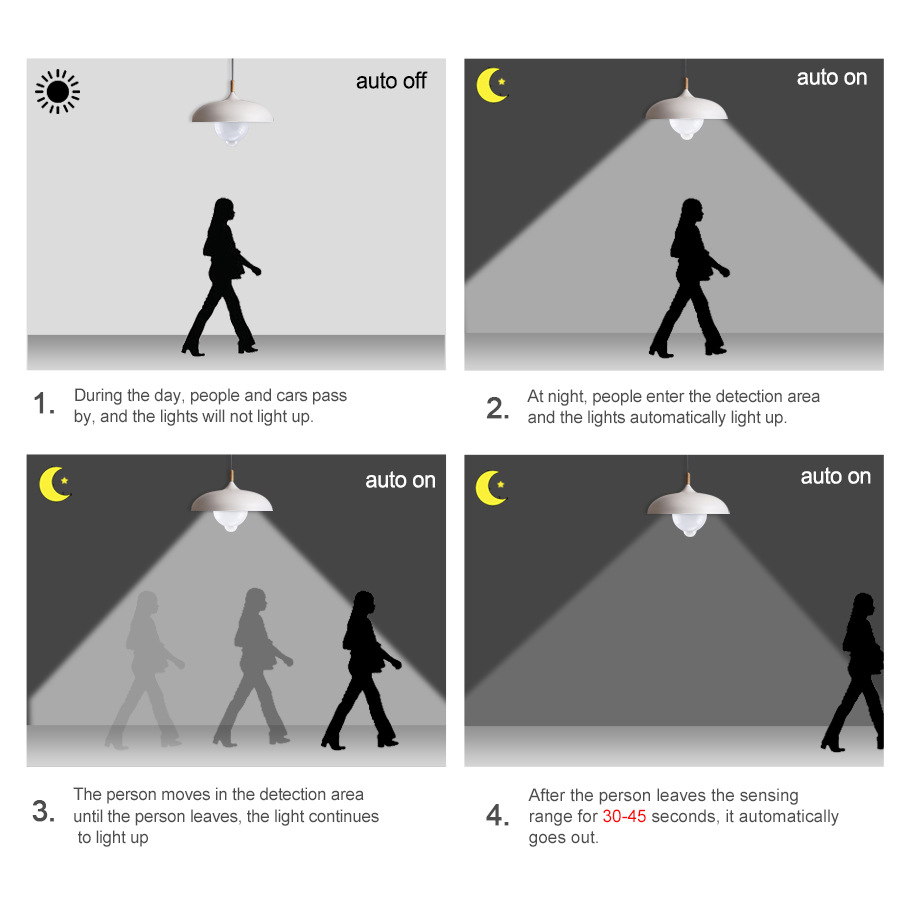 E27 LED Bulb PIR Motion Sensor - Dusk To Dawn Bulb recension och pris
