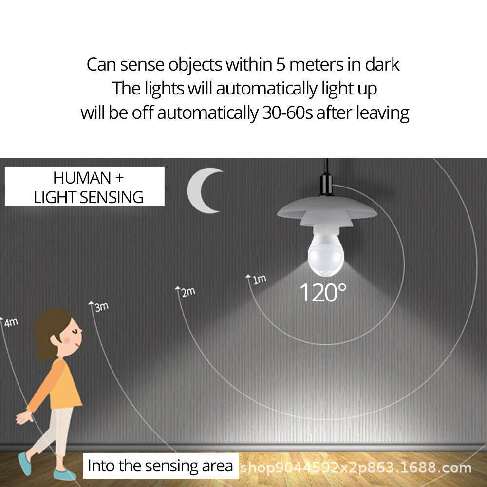E27 LED Bulb PIR Motion Sensor - Dusk To Dawn Bulb recension och pris