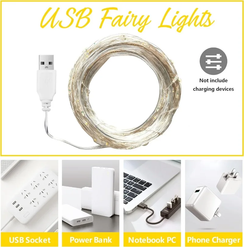 USB LED String Lights Copper S - Outdoor Lighting Sconce recension och pris