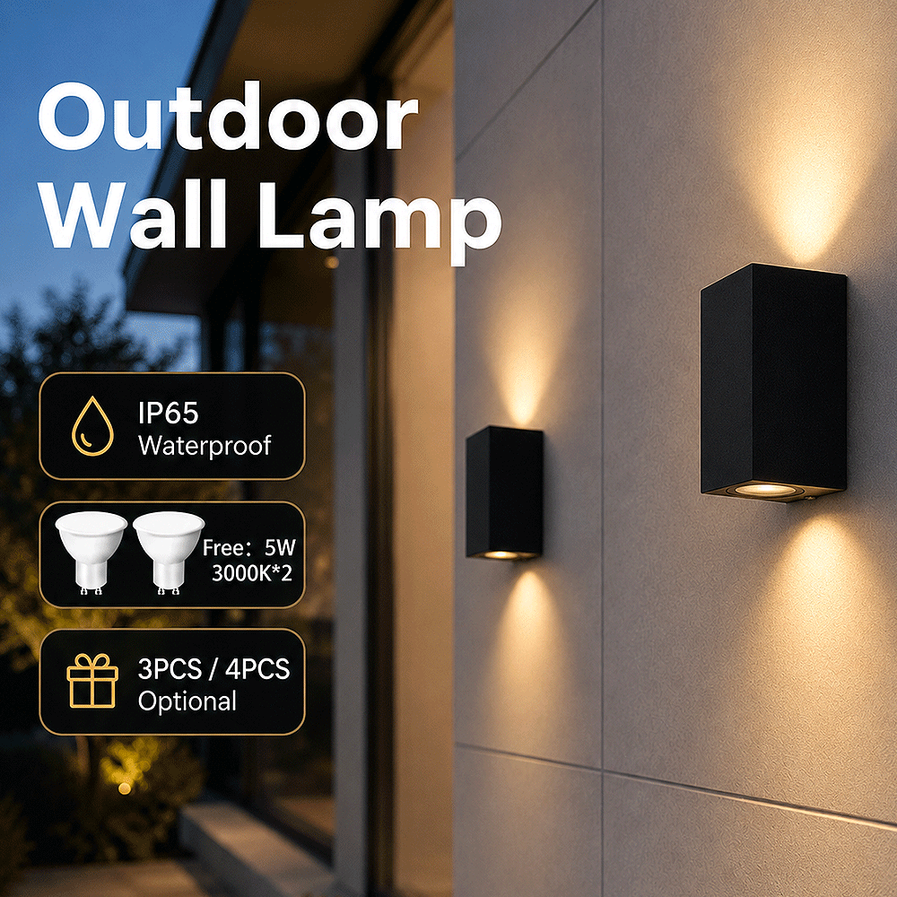LED Wall Light free GU10 bulb  - Outdoor Lighting Sconce recension och pris
