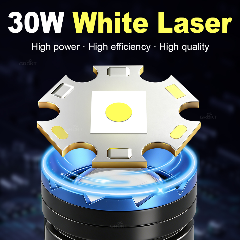 White Laser Camping Flashlight - Lighting Fixture Outdoor recension och pris