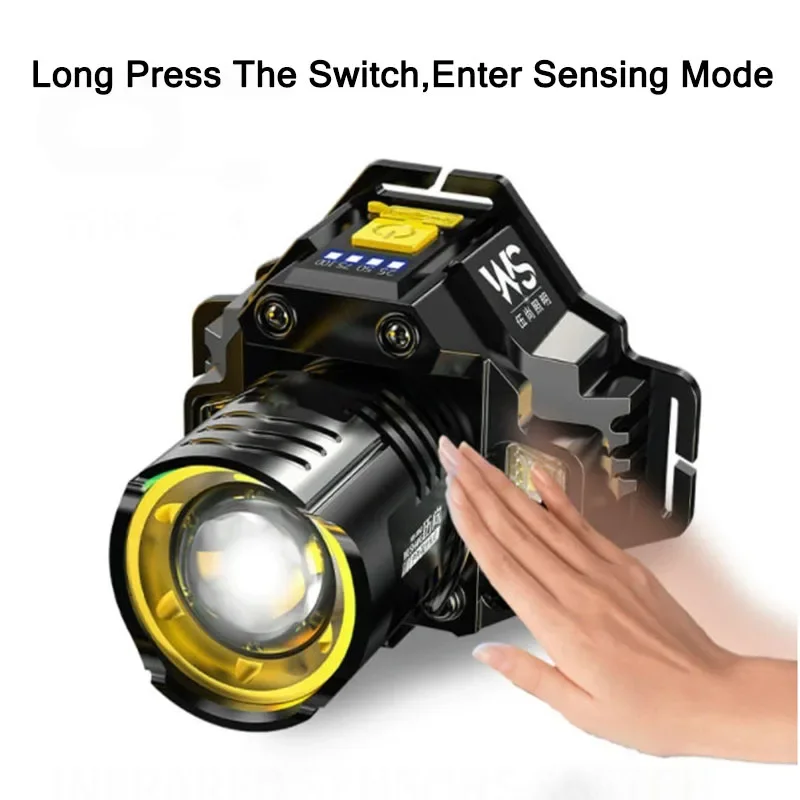 Rechargeable Powerful LED Head - Outdoor Lighting With Sensor recension och pris