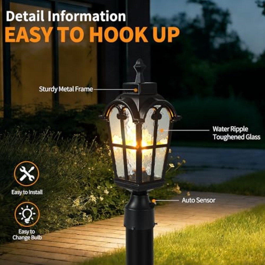Sensor Outdoor Post Lights Wat - Lighting Fixture Outdoor recension och pris