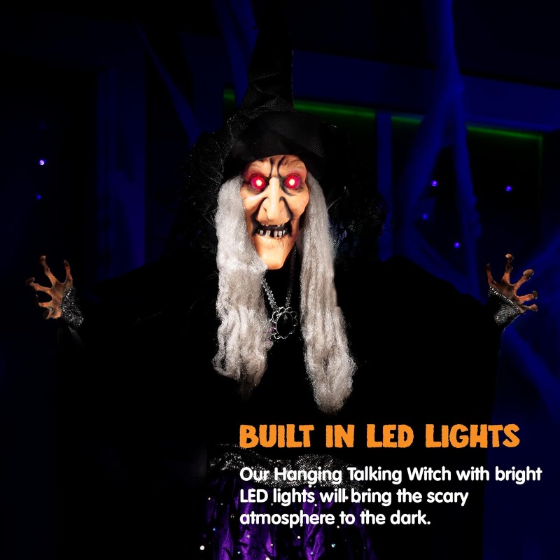 47'' Animated Witch Halloween  - Outdoor Lighting Ideas For Party recension och pris
