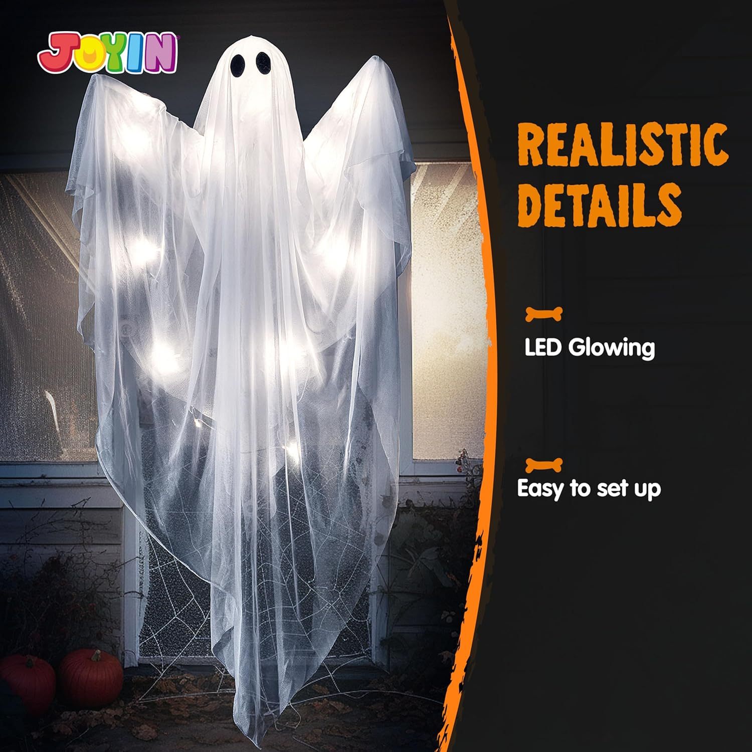 Halloween Hanging Light up Gho - Outdoor Lighting Ideas For Party recension och pris