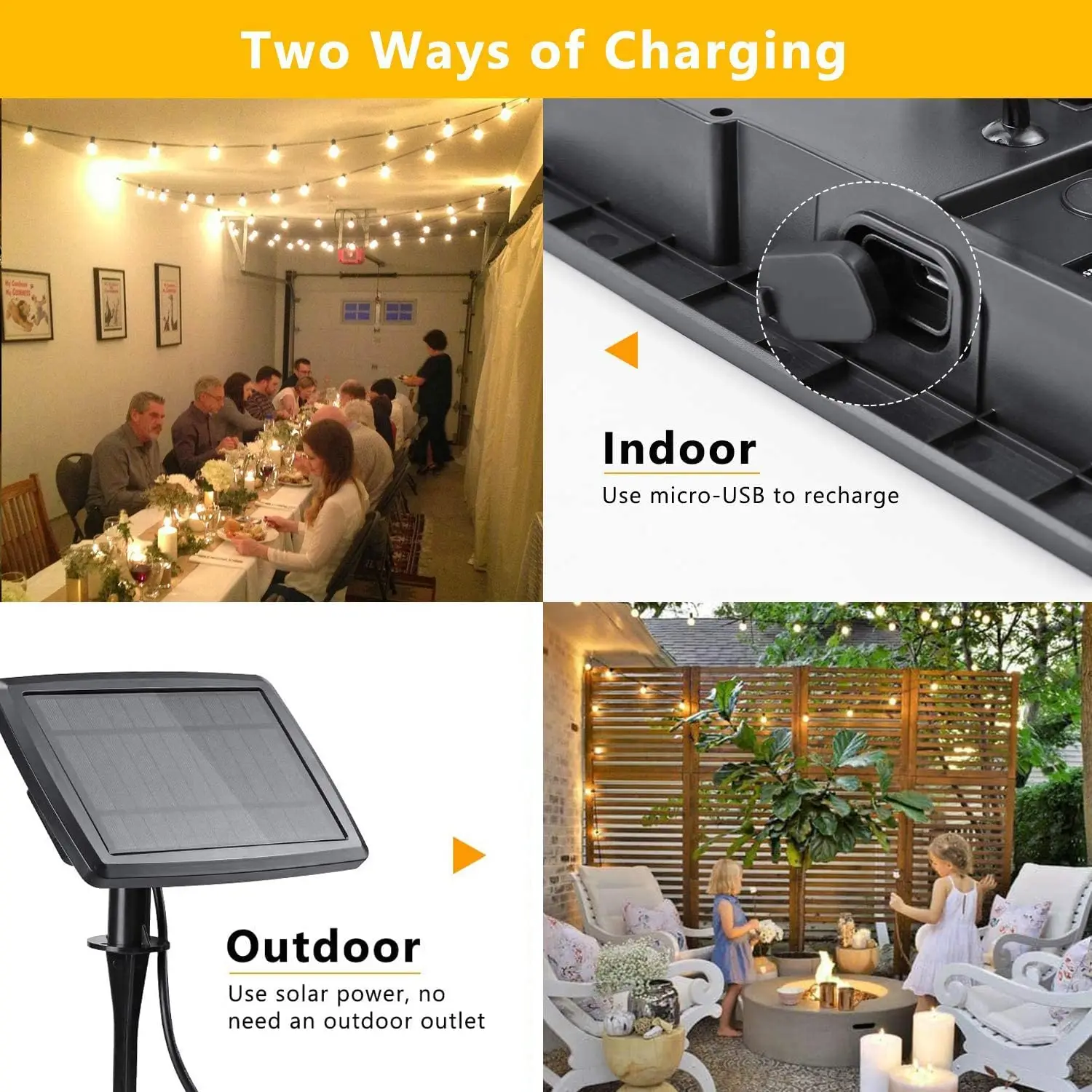 100/50/25ft Solar Led String L - Outdoor Lighting Ideas For Party recension och pris