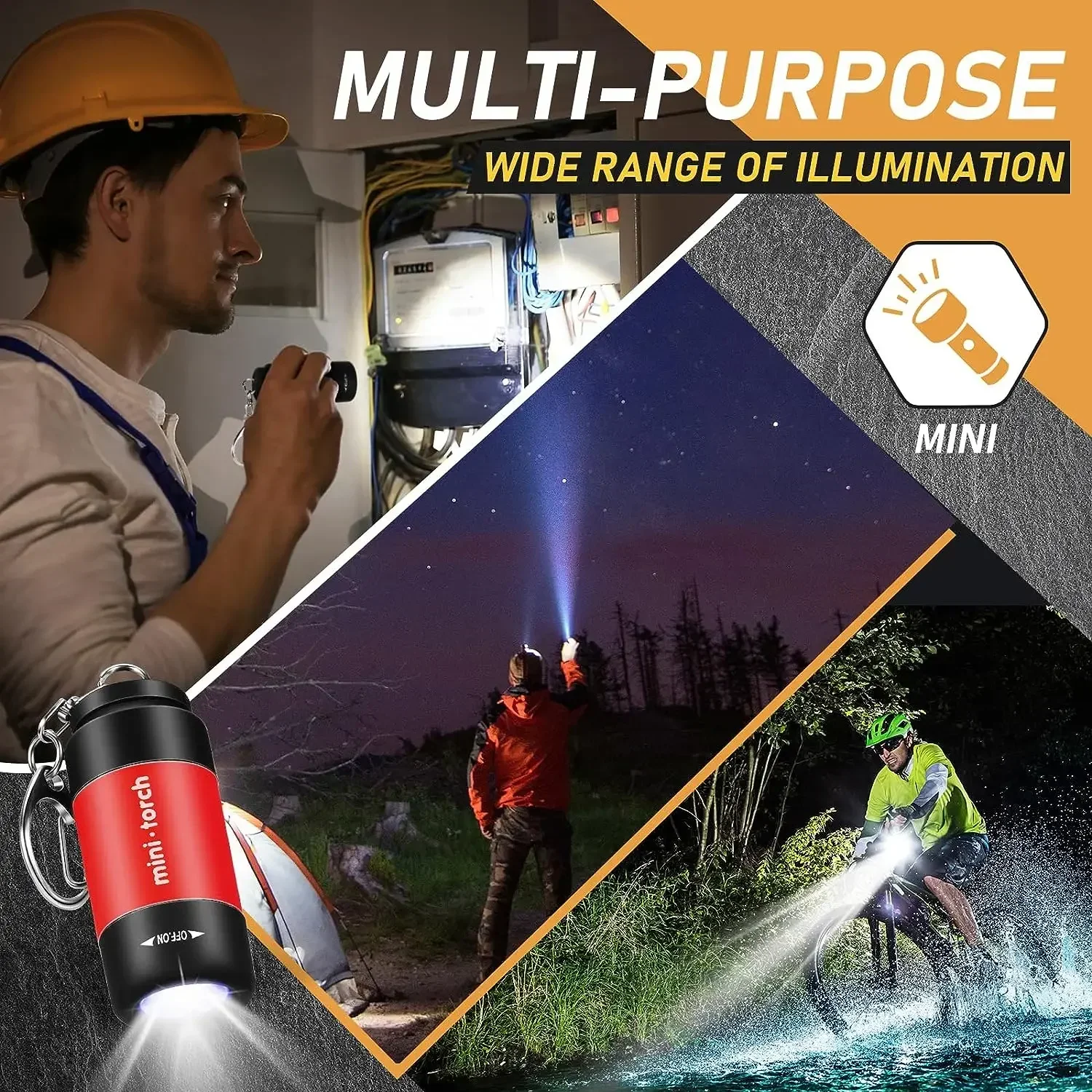 USB Charge LED Flashlight  Mul - Outdoor Lighting Ideas For Party recension och pris