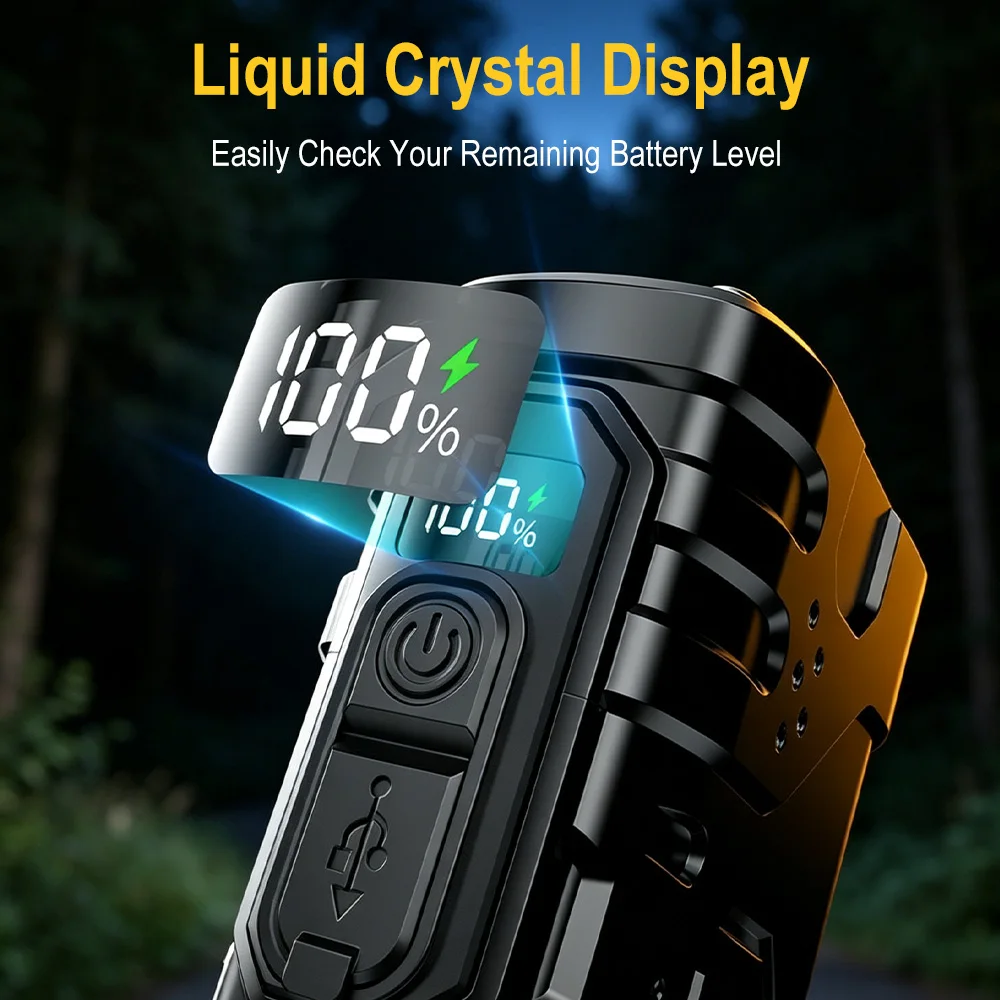 BORUIiT Hand Crank EDC LED Fla - Outdoor Lighting Ideas recension och pris