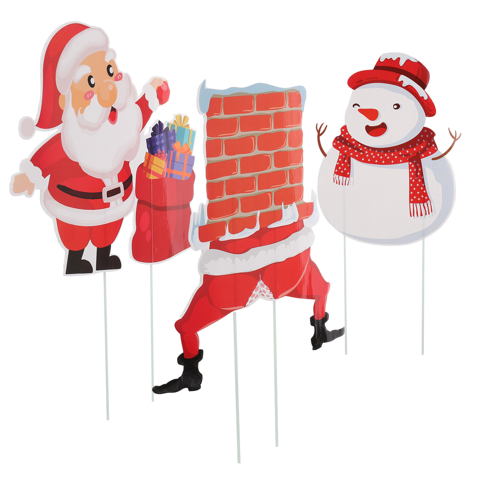3Pcs Christmas Yard Signs Gard - Outdoor Lighting For Your Yard recension och pris