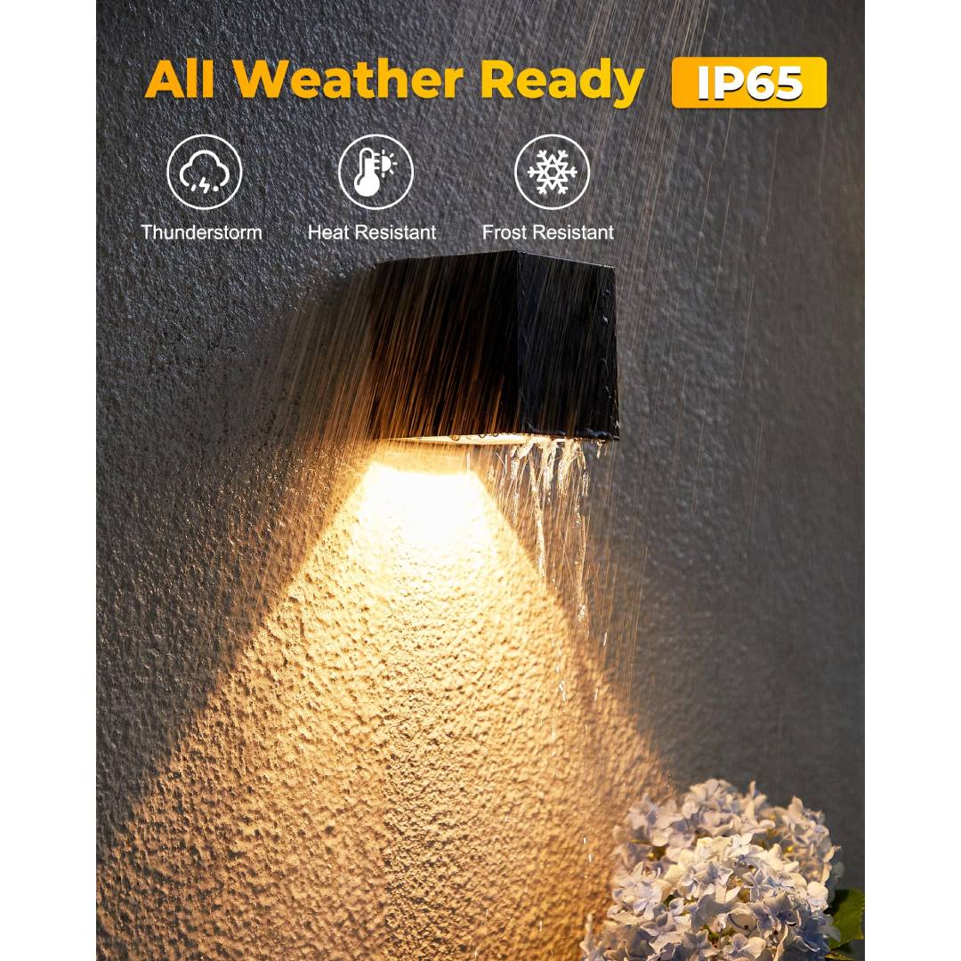 Outdoor Solar Wall Light Squar - Outdoor Lighting Sconce recension och pris
