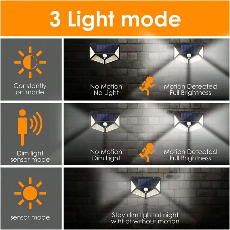 100LED Outdoor Solar Garden Li - Outdoor Lighting With Sensor recension och pris
