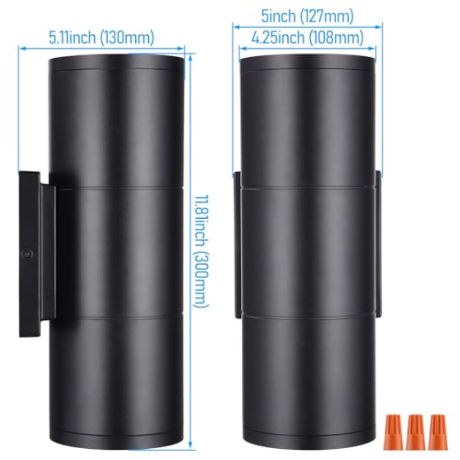3000K LED Cylinder Up Down Wal - Outdoor Lighting Sconce recension och pris