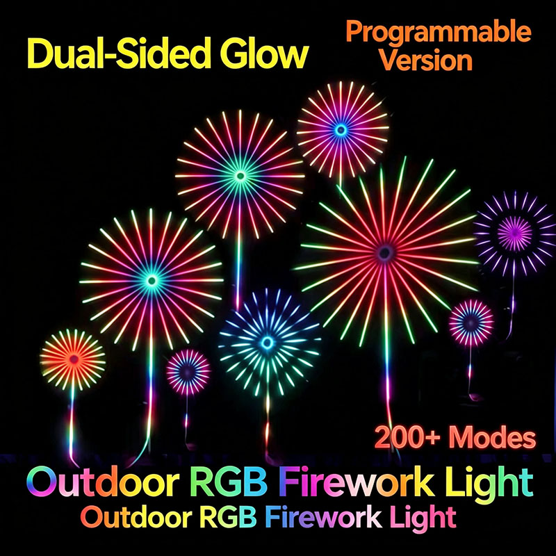 24 Tubes New Year RGB Firework - Outdoor Lighting Year Round recension och pris