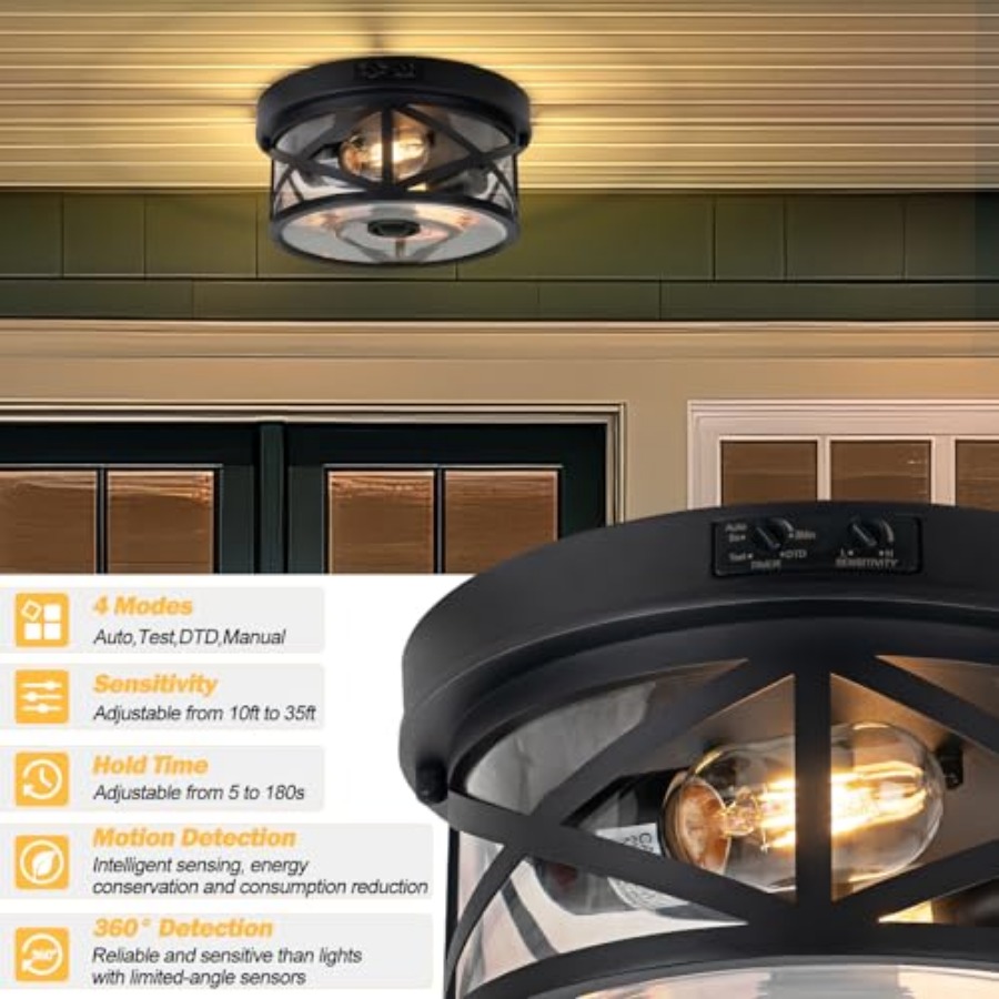 Motion Sensor Outdoor Ceiling  - Outdoor Lighting With Sensor recension och pris