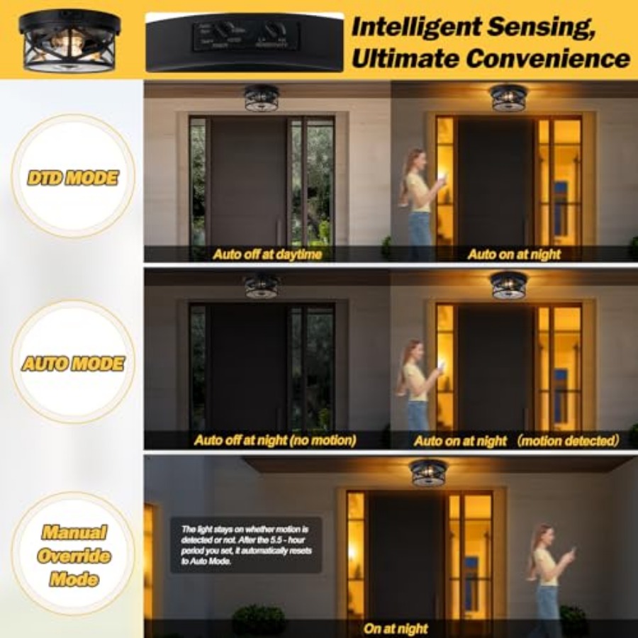 Motion Sensor Outdoor Ceiling  - Outdoor Lighting With Sensor recension och pris